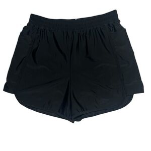 Women's Sleek Black Swimming Trunks /Athletic Shorts